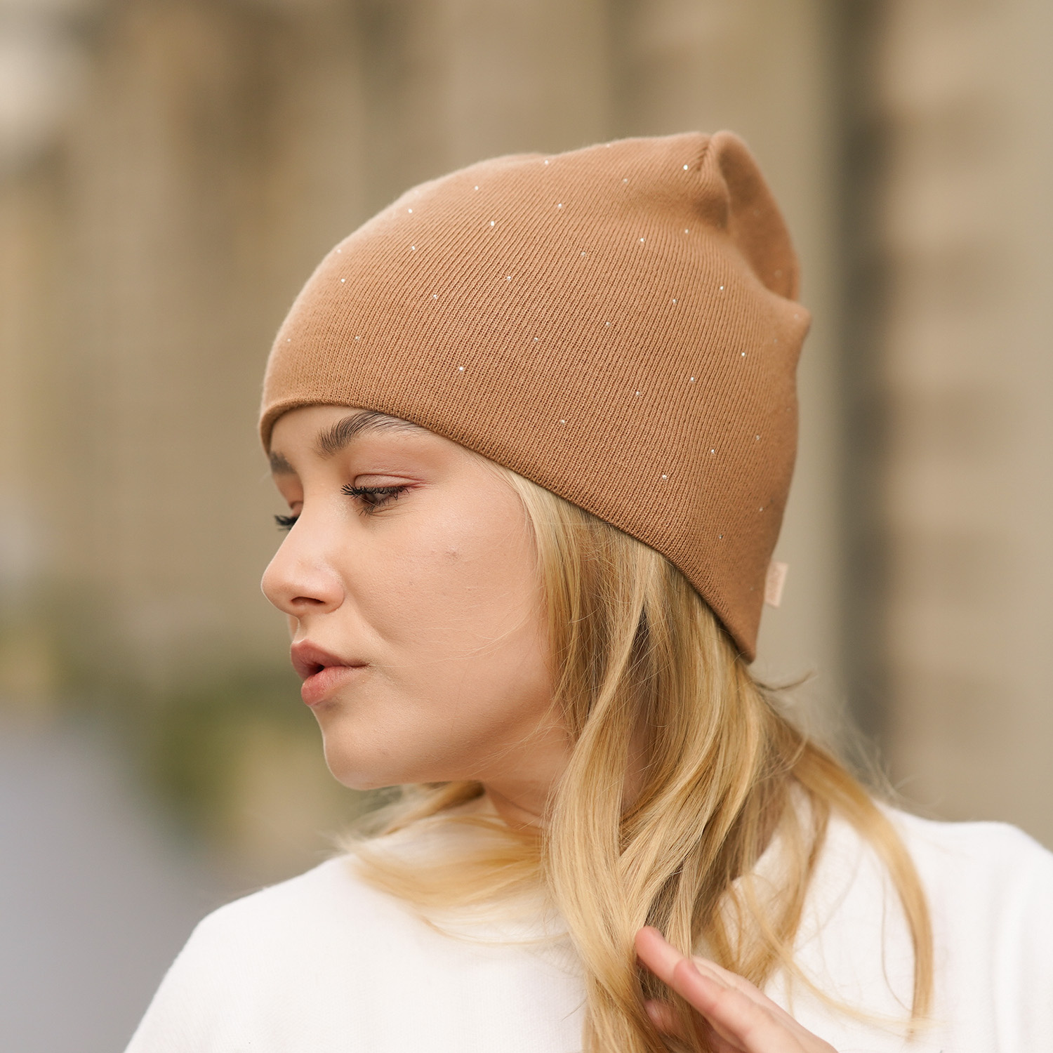 Herbst und Frühlingsmütze Damen Schwarz Grecja