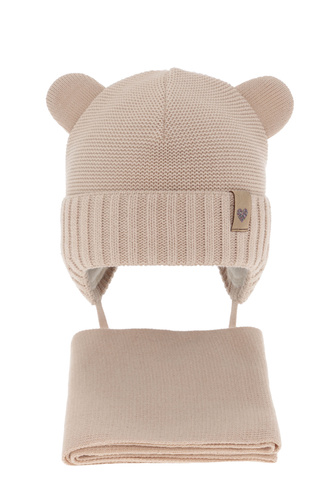 Winterset Mädchen: Mütze und Schal Beige Alice
