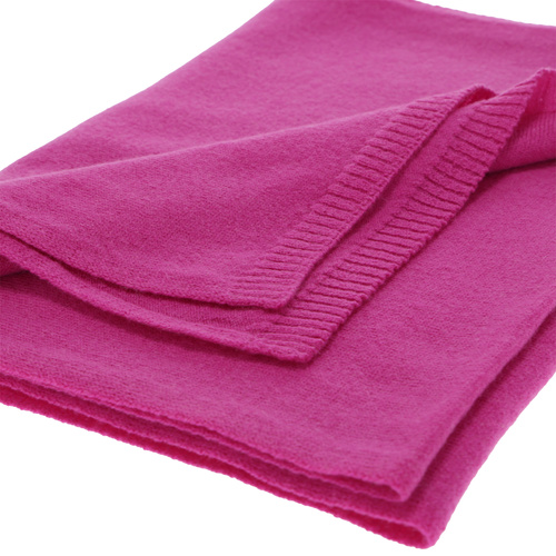 Winterschal Damen, Winter, hellrosa, mit Merinowolle und Kaschmir, Irenia