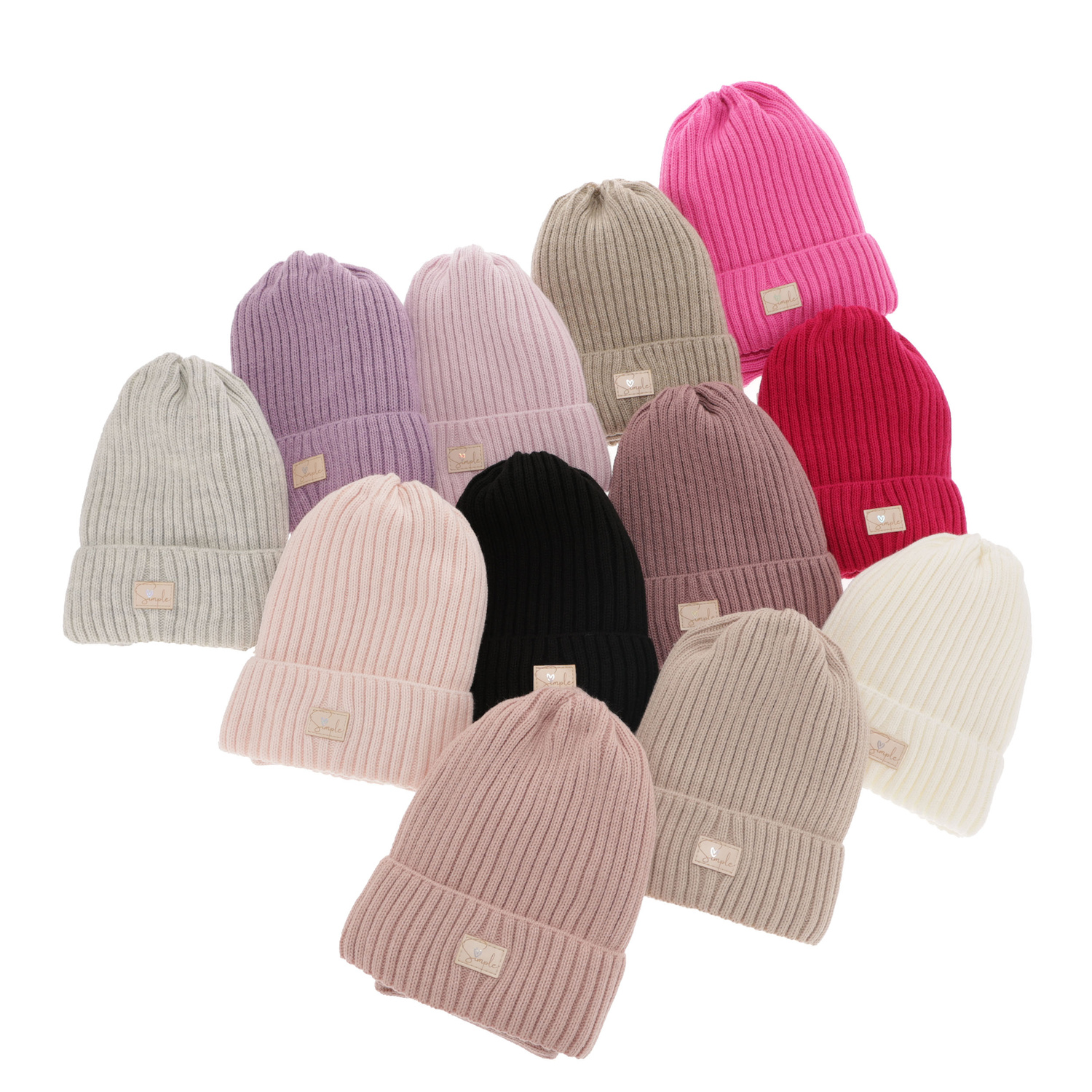 Winterset für Mädchen: Mütze und Schlauchschal in Rosa Tampa