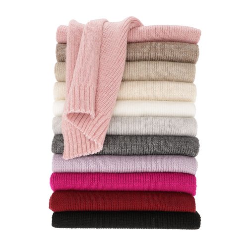 Schlauchschal Damen Merinowolle Violett Loretta