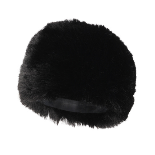 Wintermütze Damen gefüttert mit Wollfleece in Schwarz Holly