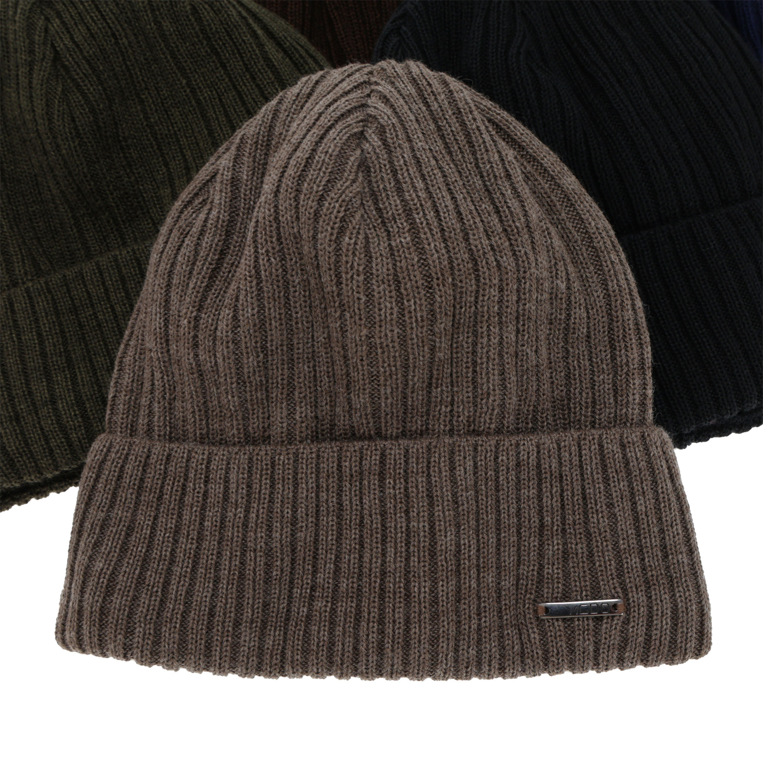 Wintermütze Herren, dunkelgrau, mit Merinowolle, Baltor