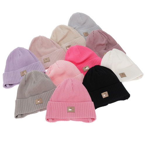 Herbst und Frühlingsmütze für Mädchen, rosa, mit Baumwolle, Tindra