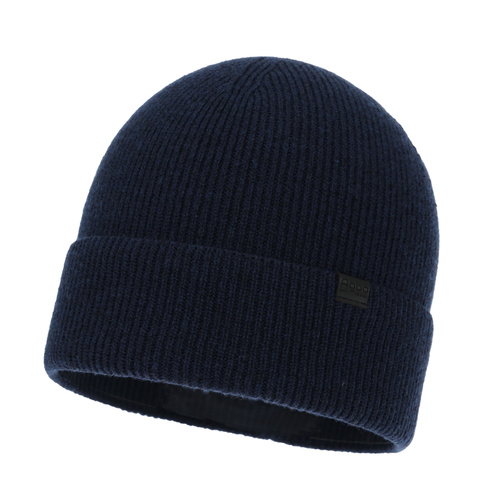 Wintermütze Herren, marineblau, mit Merinowolle und Kaschmir, Arwen