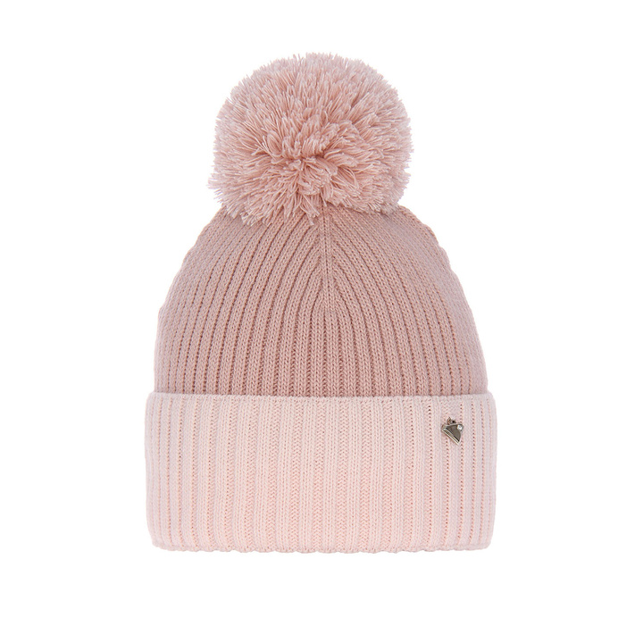Winterstirnband für Mädchen mit Bommel Rosa Kolumbina