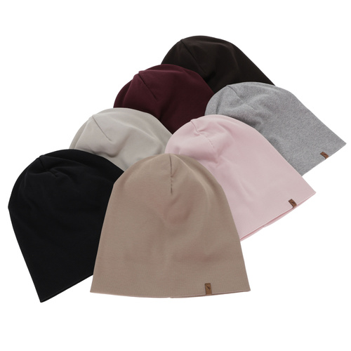 Herbst und Frühlingsmütze Damen, rosa, Baumwolle, Zenita