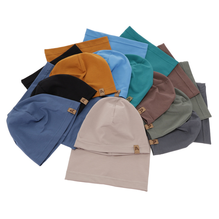 Herbst und Frühlingsset Jungen: Mütze und Schlauchschal Blau Griffin