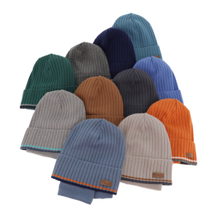 Herbst und Frühlingsset Jungen: Mütze und Schlauchschal Blau London