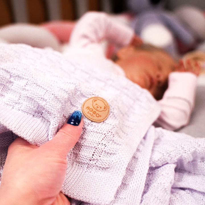 Baby und Kinder Decke aus 100% Bambus-Fasern Senffarben Misio