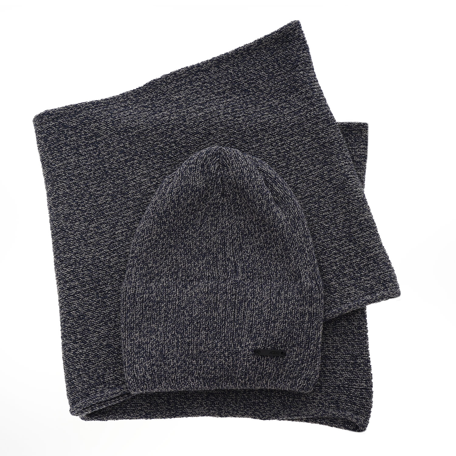 Winterset Jungen: Mütze und Schlauchschal Blau Elmer