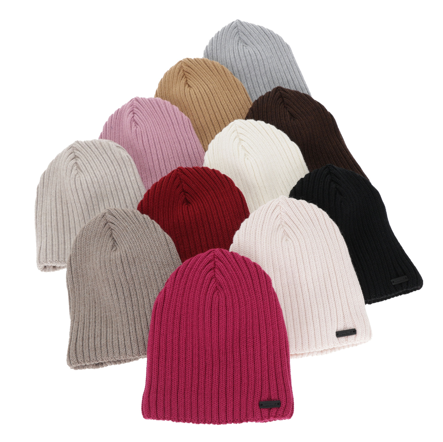 Wintermütze Damen, braun, mit Merinowolle, Soletta