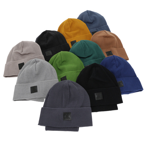 Herbst und Frühlingsset Jungen: Mütze und Schlauchschal, mit Baumwolle, blau, Jonas