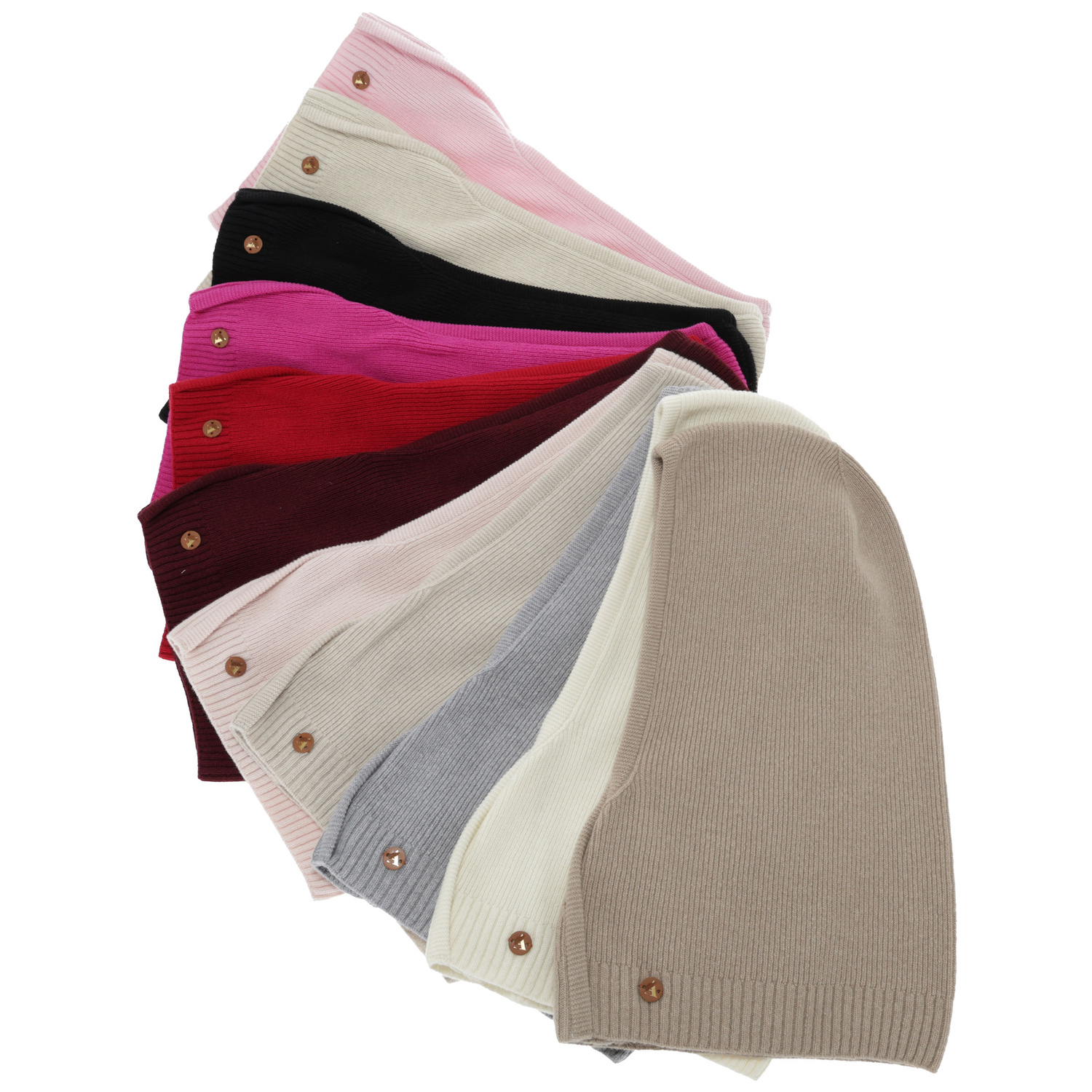 Sturmhaube Herbst, Winter, Damen, beige, Merinowolle mit Kaschmir, Kiruna