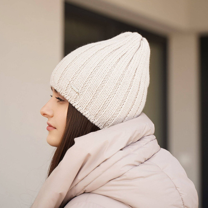 Wintermütze Damen Schwarz Vivien