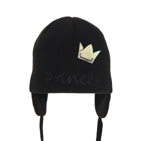 Herbst und Frühlingsmütze für Mädchen Schwarz Otylia