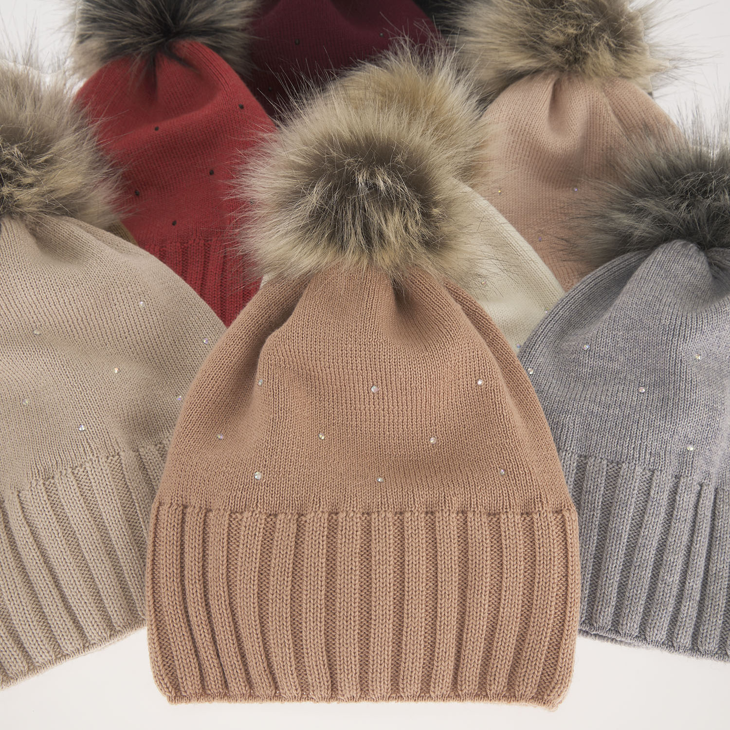 Wintermütze Damen aus Merinowolle in Rosa Malga