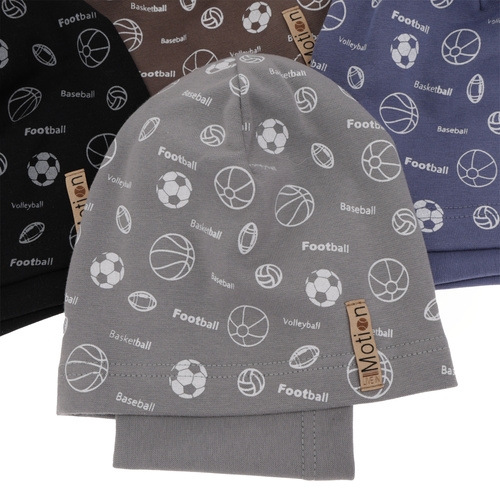 Herbst und Frühlingsset Jungen: Mütze und Schlauchschal Braun Paolo