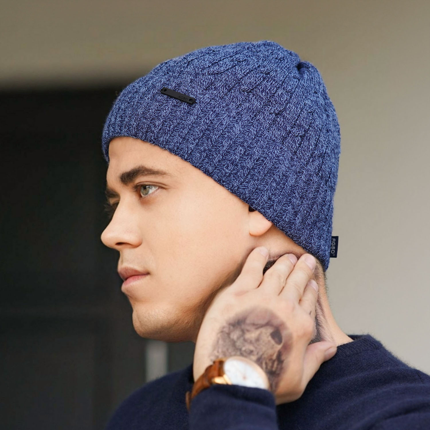 Wintermütze Herren Khaki Mishel