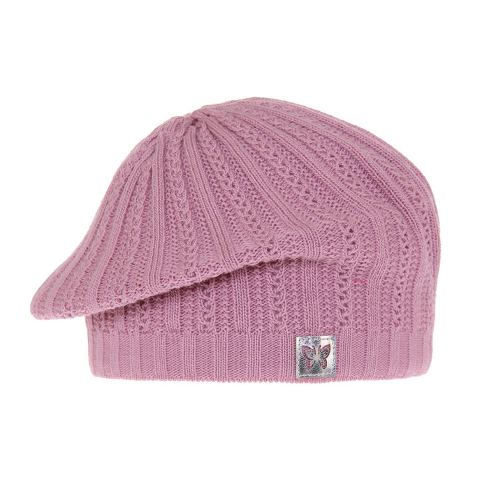 Herbst und Frühlingsmütze für Mädchen Violett Luina