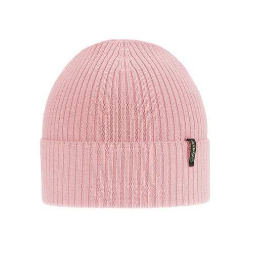 Wintermütze Damen, rosa, 100% Merinowolle, Megan