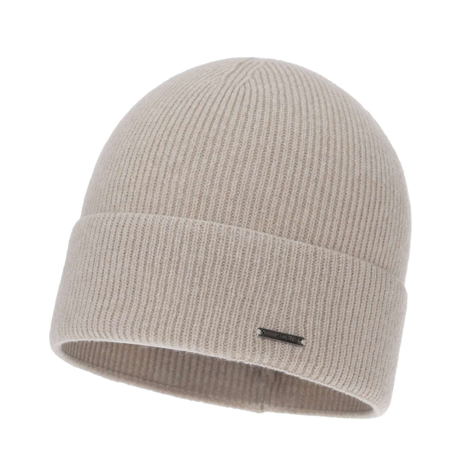 Herbst und Wintermütze Damen, hellbeige, mit Merinowolle und Kaschmir, Sindra