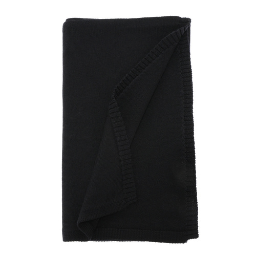 Winterschal Damen, Winter, schwarz, 100% Merinowolle, Elonia