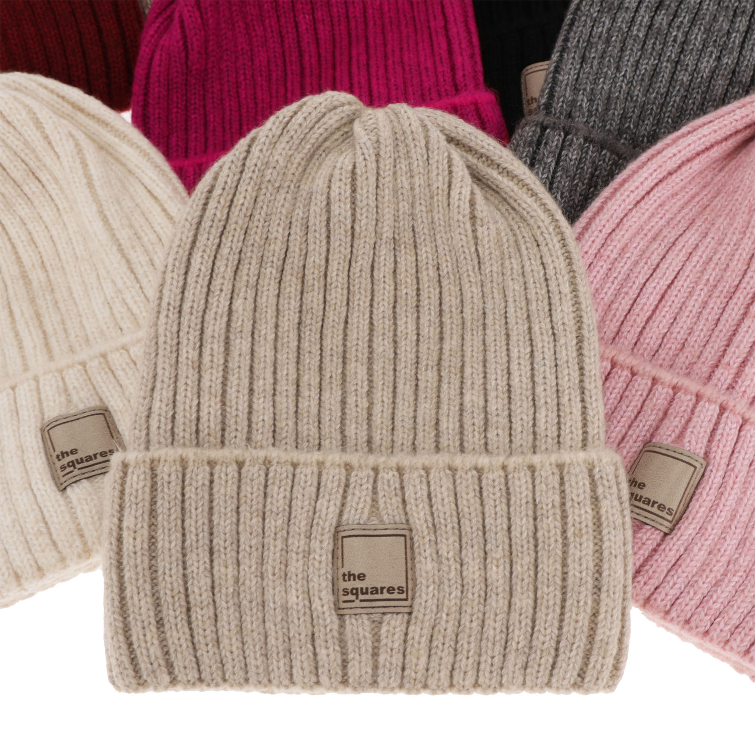 Wintermütze Damen aus Merinowolle Beige Benedetta