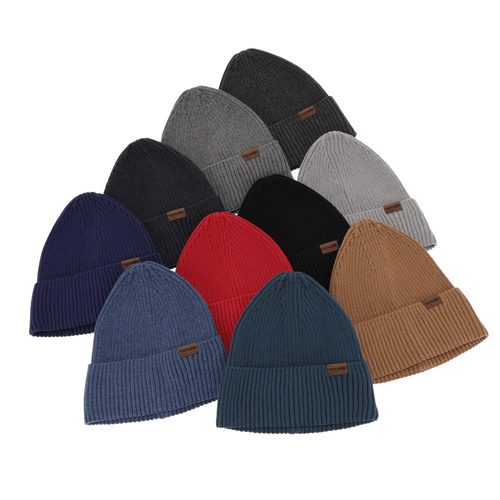 Herrenmütze Frühling- Winter, mit Baumwolle, Blau Moss