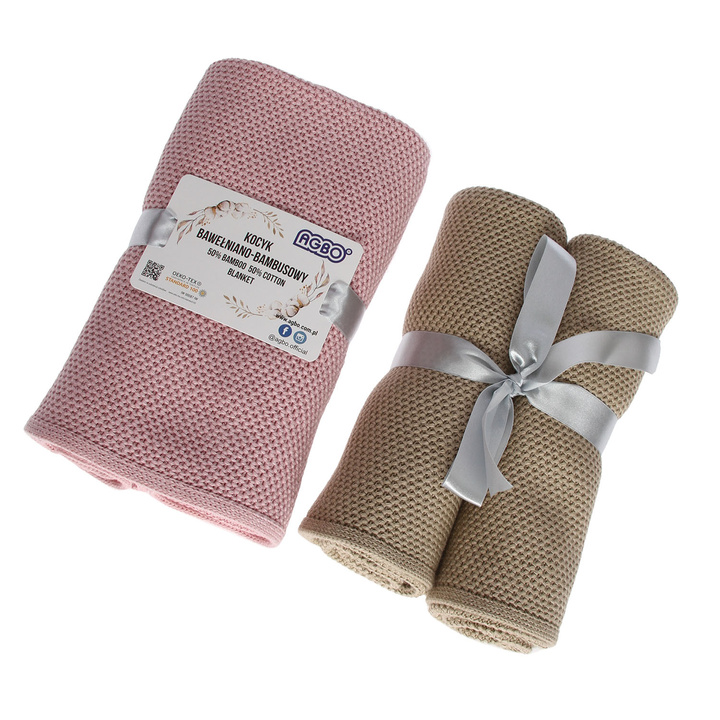 Baby und Kinder Decke aus 50% Bambus-Fasern, 50% Bamwolle Rot Bing