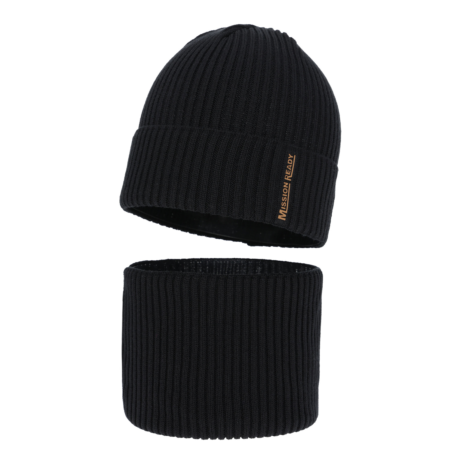 Jungen Mütze und Schal Herbst, Frühling Set,, mit Baumwolle, schwarz, Norwin