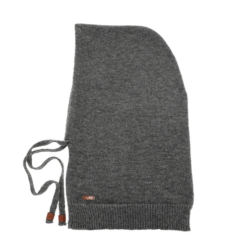 Balaclava für Damen Winter, grau, mit Wolle, Elizabeth
