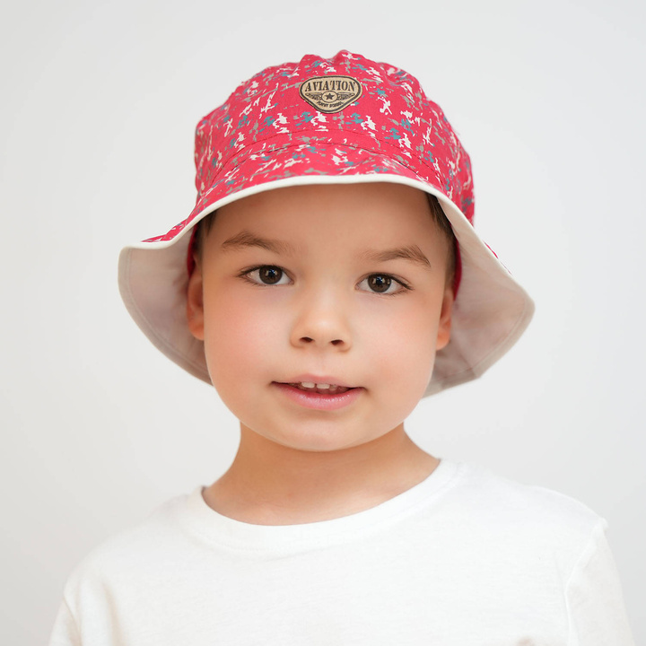 Gestrickter Sommerhut für Jungen Rot Aviation