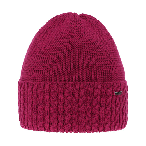 Wintermütze Damen aus Merinowolle in Rosa Febe