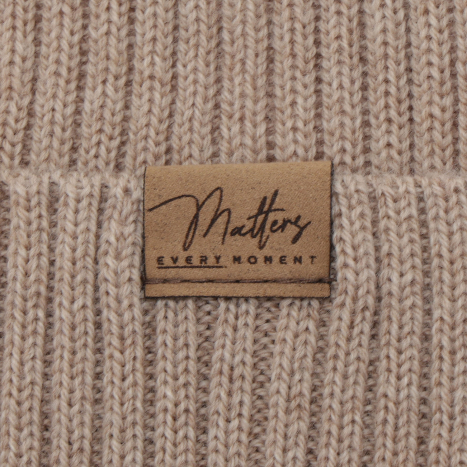 Herbst und Frühlingsmütze Damen, beige, 100% Merinowolle, nahtlos, Fabrizia