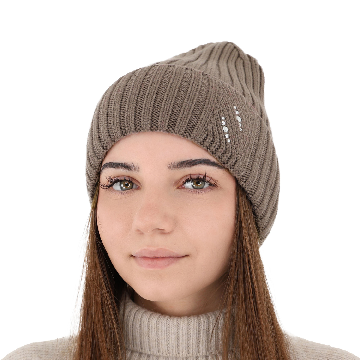 Wintermütze Damen 100% extrafeine Merinowolle Rosa Ariga
