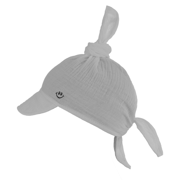 Sommer Musselin-Sonnenkappe für Jungen Grau Kobo