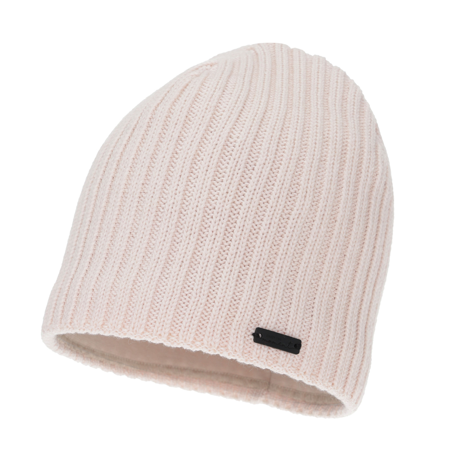 Wintermütze Damen, hellrosa, mit Merinowolle, Soletta