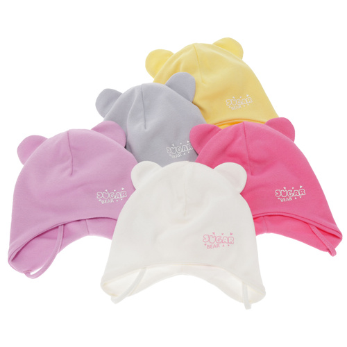 Herbst und Frühlingsmütze für Mädchen, rosa, aus Baumwolle, zum Binden, Kelda