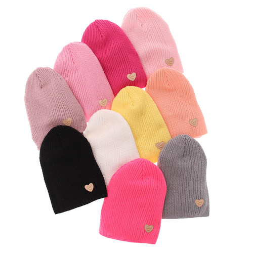 Herbst und Frühlingsset Mädchen: Mütze und Schlauchschal, mit Baumwolle, Schwarz Wega