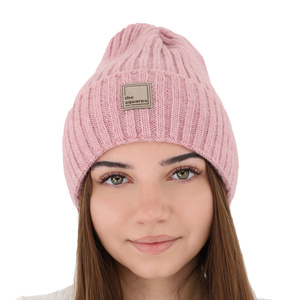 Wintermütze Damen aus Merinowolle Rosa Benedetta