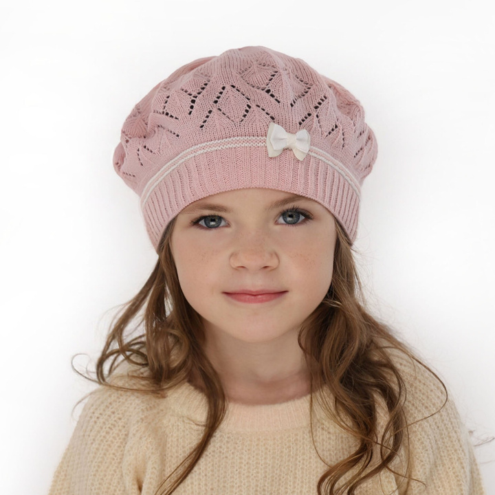 Herbst und Frühlingsmütze für Mädchen Rosa Bibi