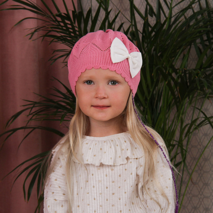 Herbst und Frühlingsmütze für Mädchen Rosa Princessa