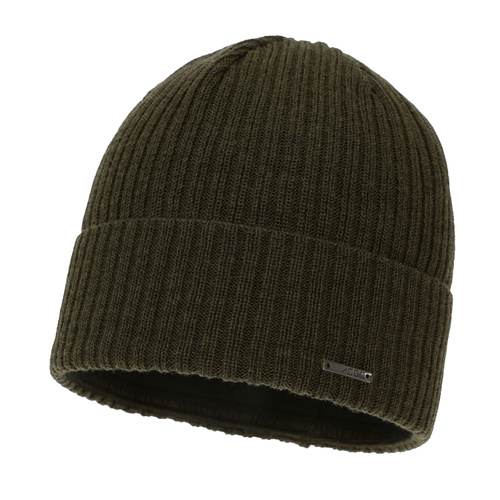 Wintermütze Herren, khaki, mit Merinowolle, Baltor