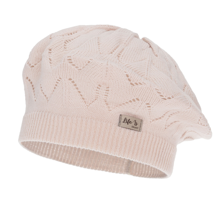 Beret für Mädchen Herbst und Frühling, beige, Liveria