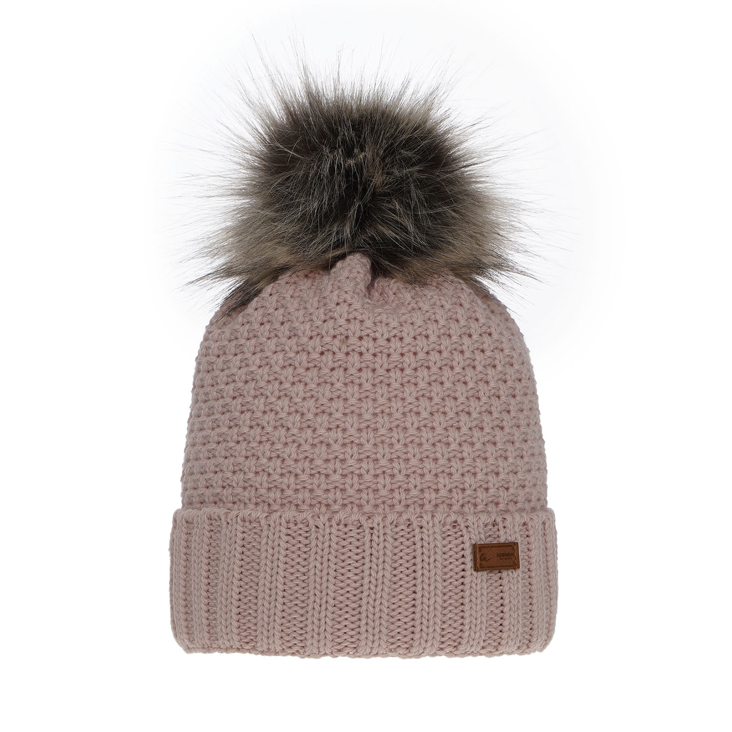 Wintermütze für Mädchen mit Bommel Rosa Pola