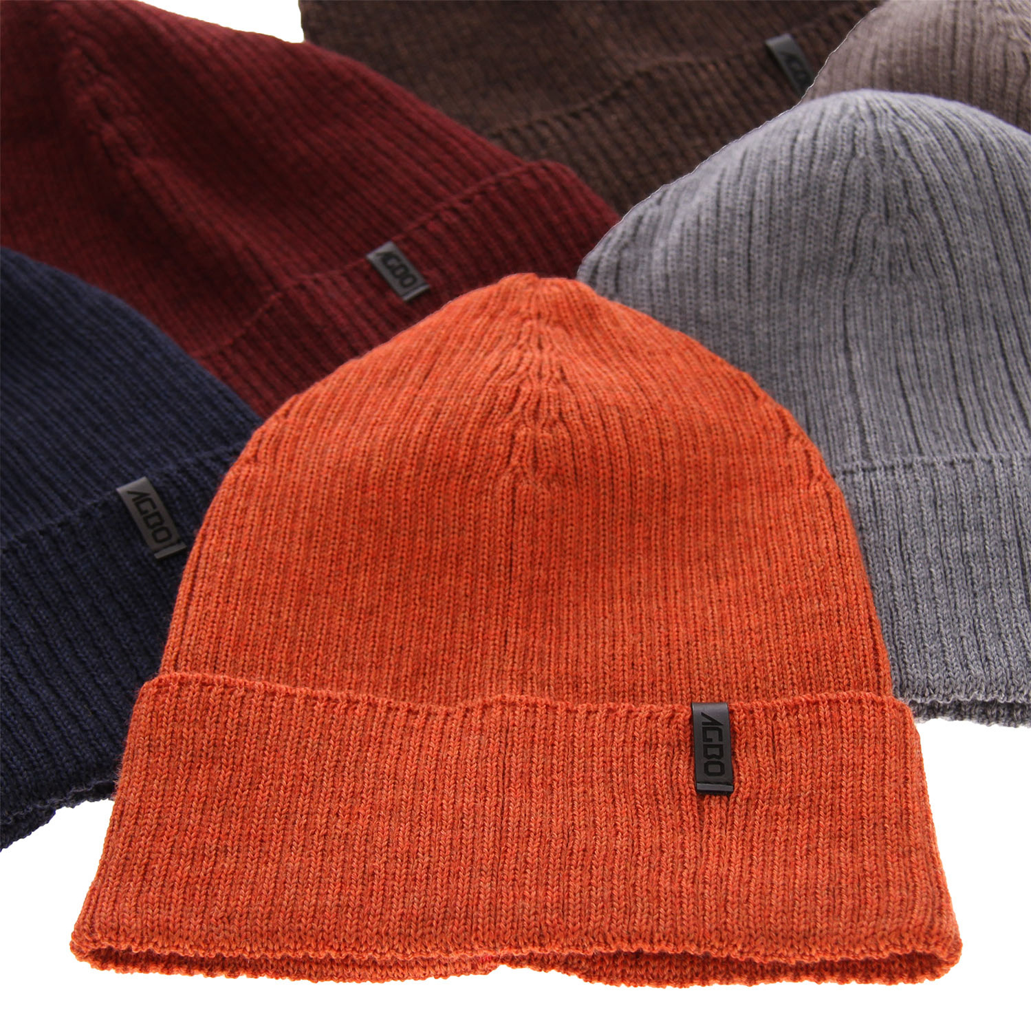 Wintermütze Herren 100% extrafeine Merinowolle Navy Blau Thorin