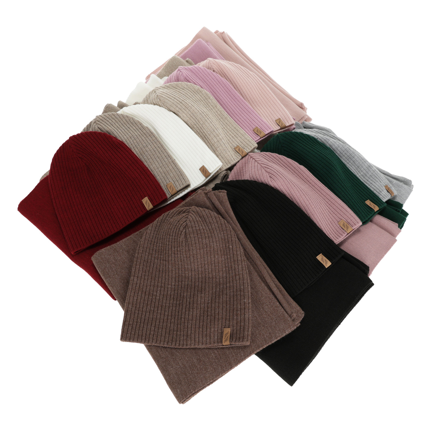 Winterset Damen: Mütze und Schal, Winter, dunkelbraun, Fena