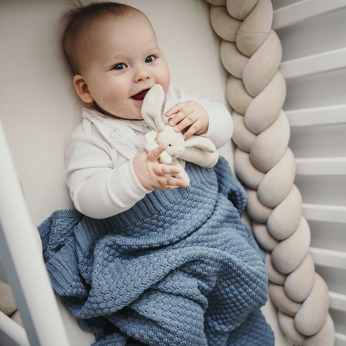 Baby und Kinder Decke aus 100% Bambus-Fasern Cremefarben Royal