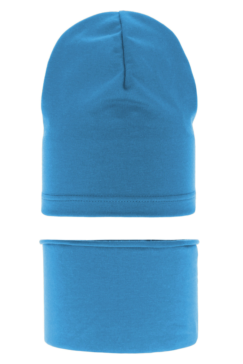 Herbst und Frühlingsset Jungen: Mütze und Schlauchschal Blau Hazel